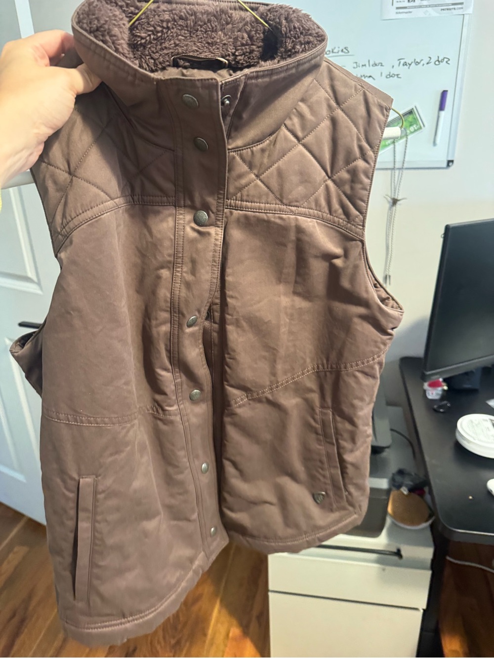 Kuhl Women's Quilted Fleece-Lined Vest - Brown